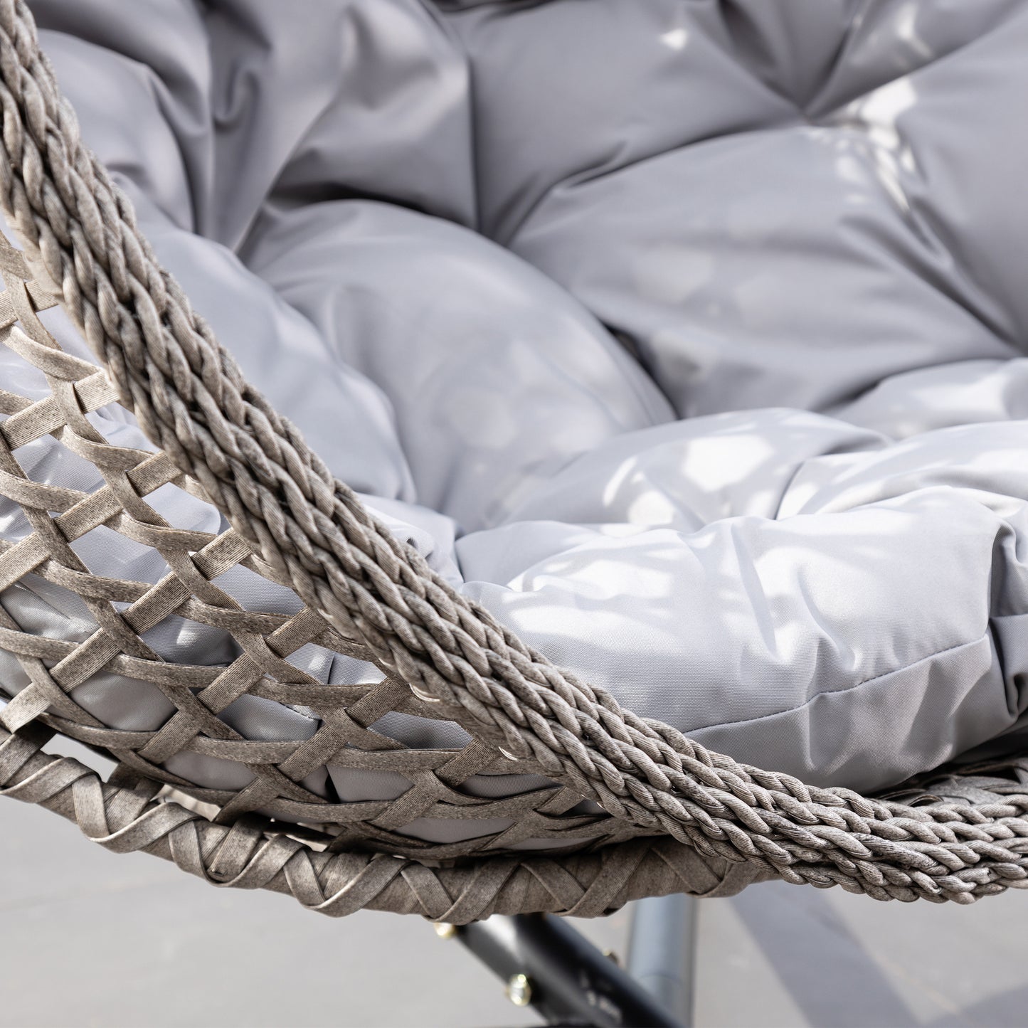 Large Single Egg - KD1 - Light Grey on Grey