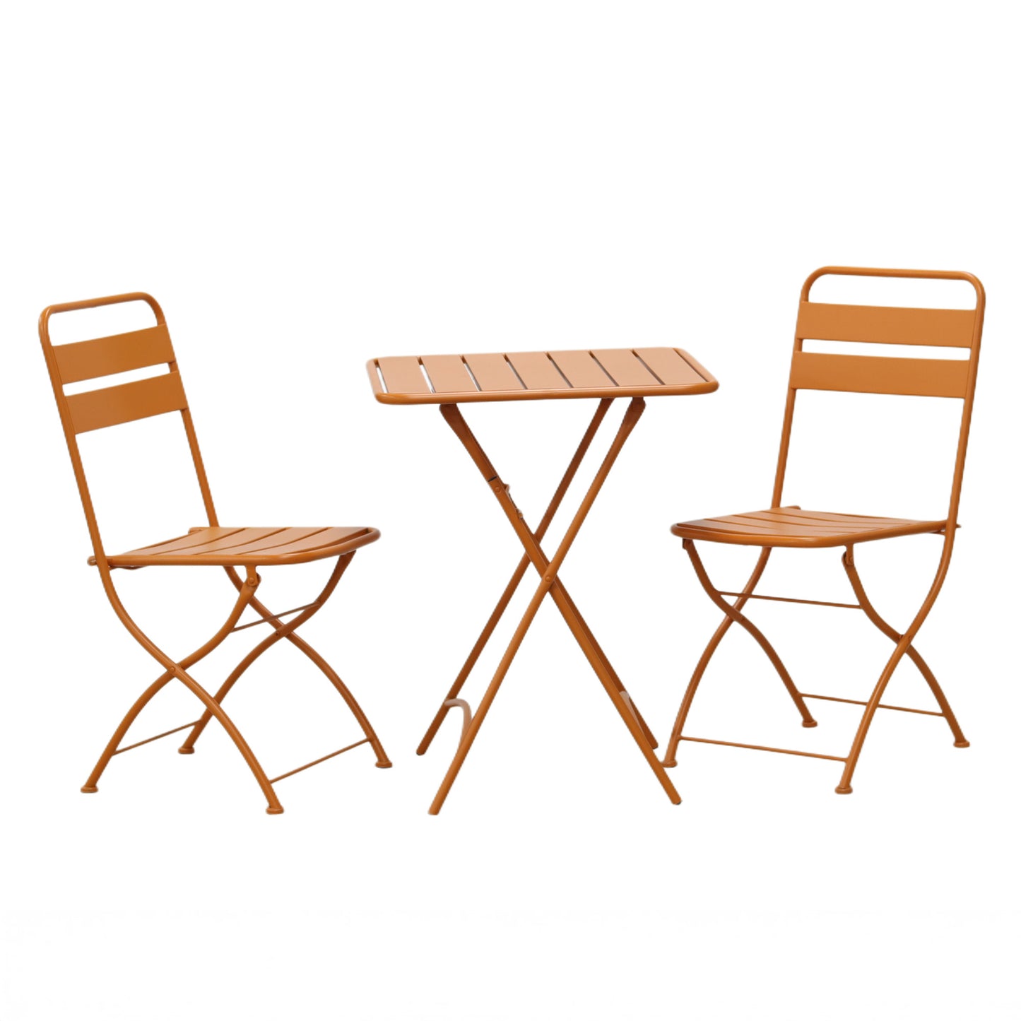 Colourways Vibrant Folding Patio or Balcony Set - Orange