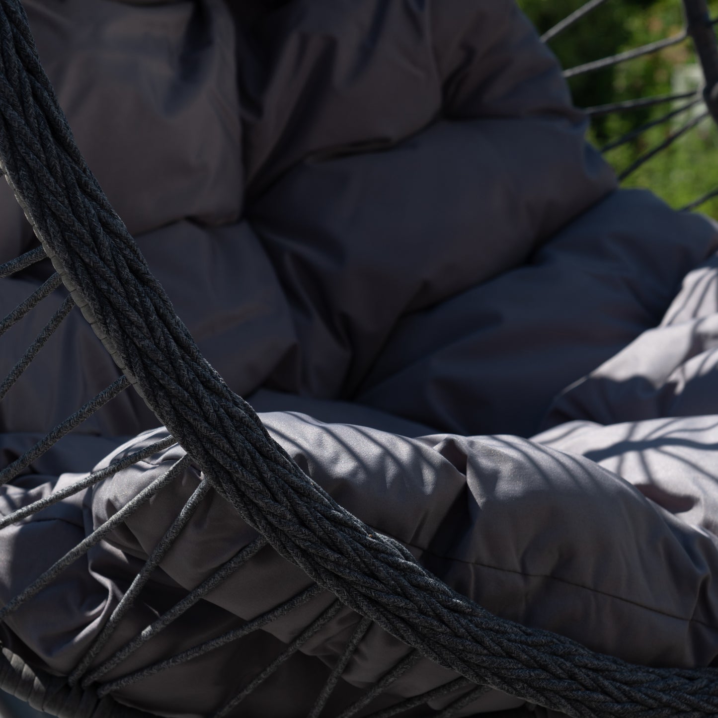 Large Single Egg - KD7 - Dark Grey on Grey