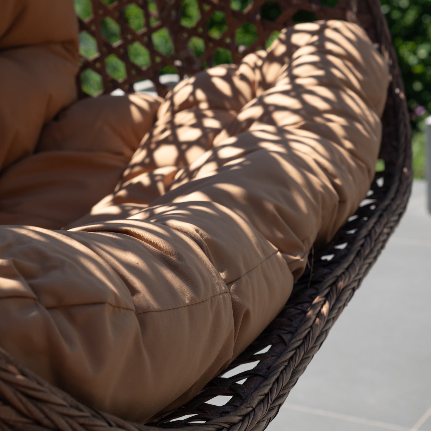 Large Double Egg - KD6 - Brown on Brown