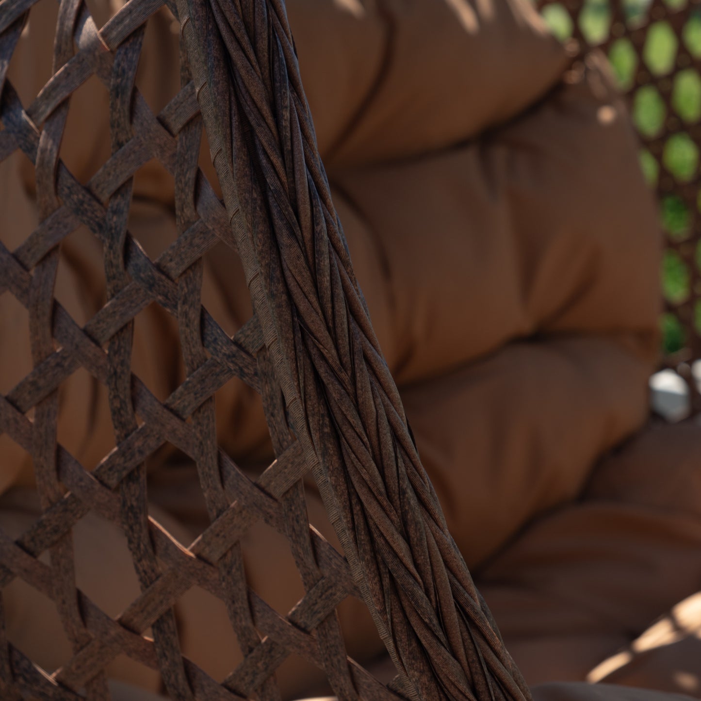 Large Double Egg - KD6 - Brown on Brown