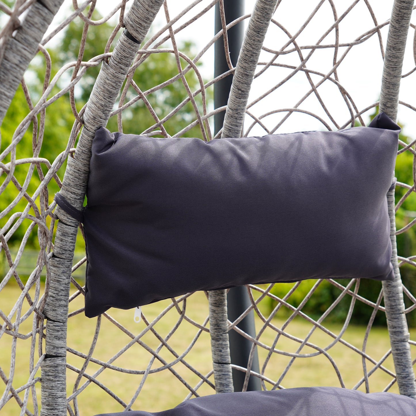 Large Single Egg - KD11 - Dark Grey On Grey