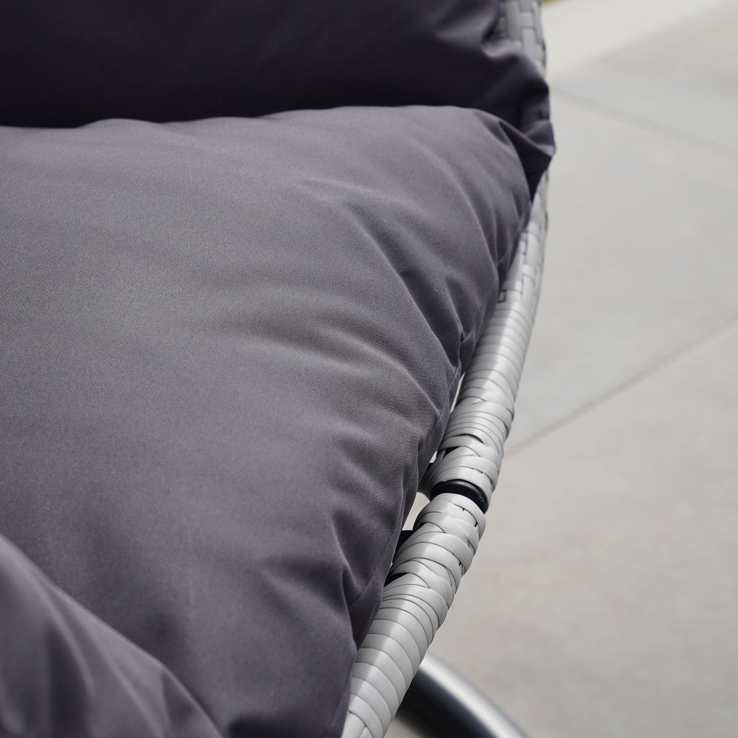 Large Single Egg - KD10 - Dark Grey on Grey
