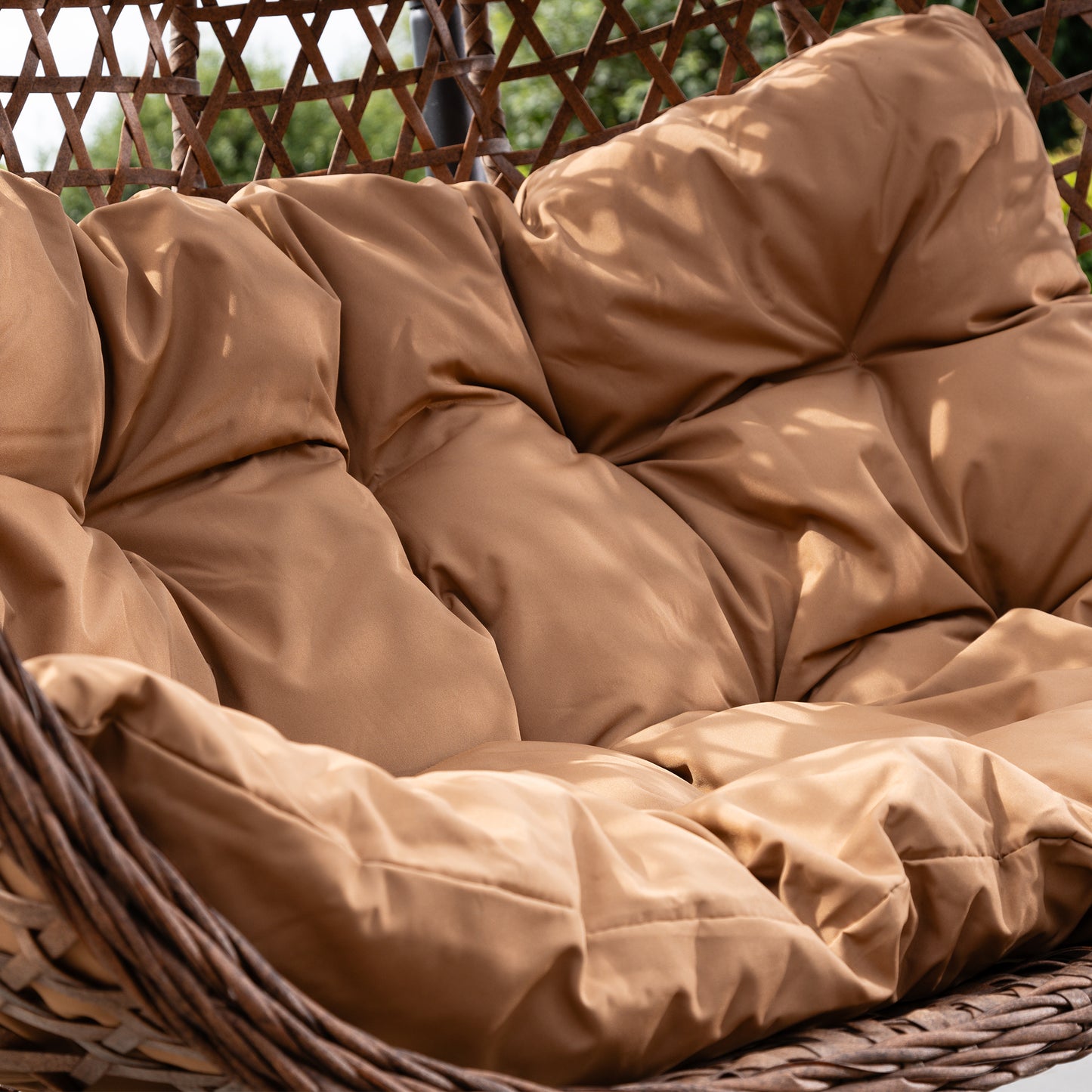 Large Double Egg - KD3 - Brown on Brown