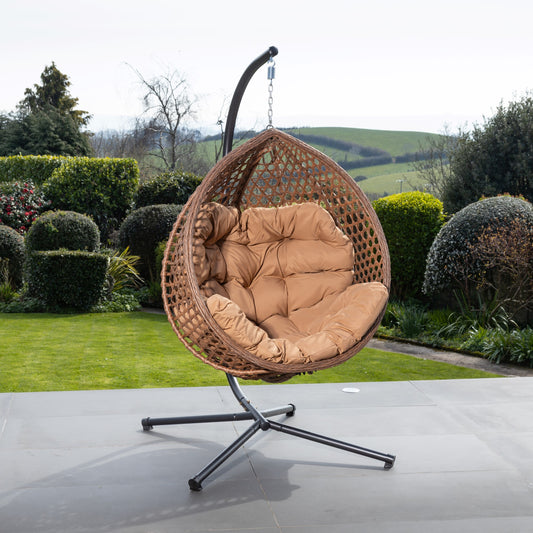 Large Single Egg - KD1 - Brown on Brown