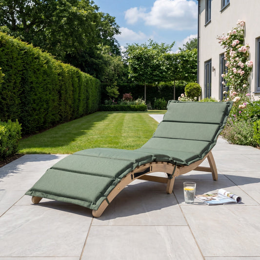 Solara Curve Sun Lounger - Green - Hanging Egg Chair