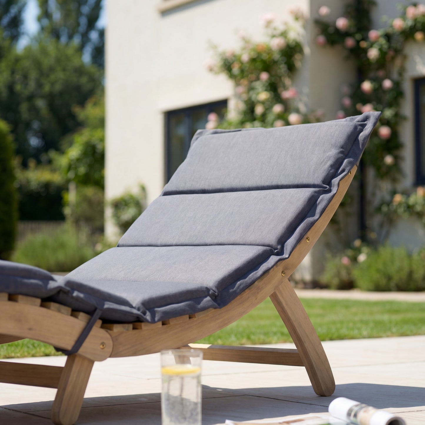 Solara Curve Sun Lounger - Grey