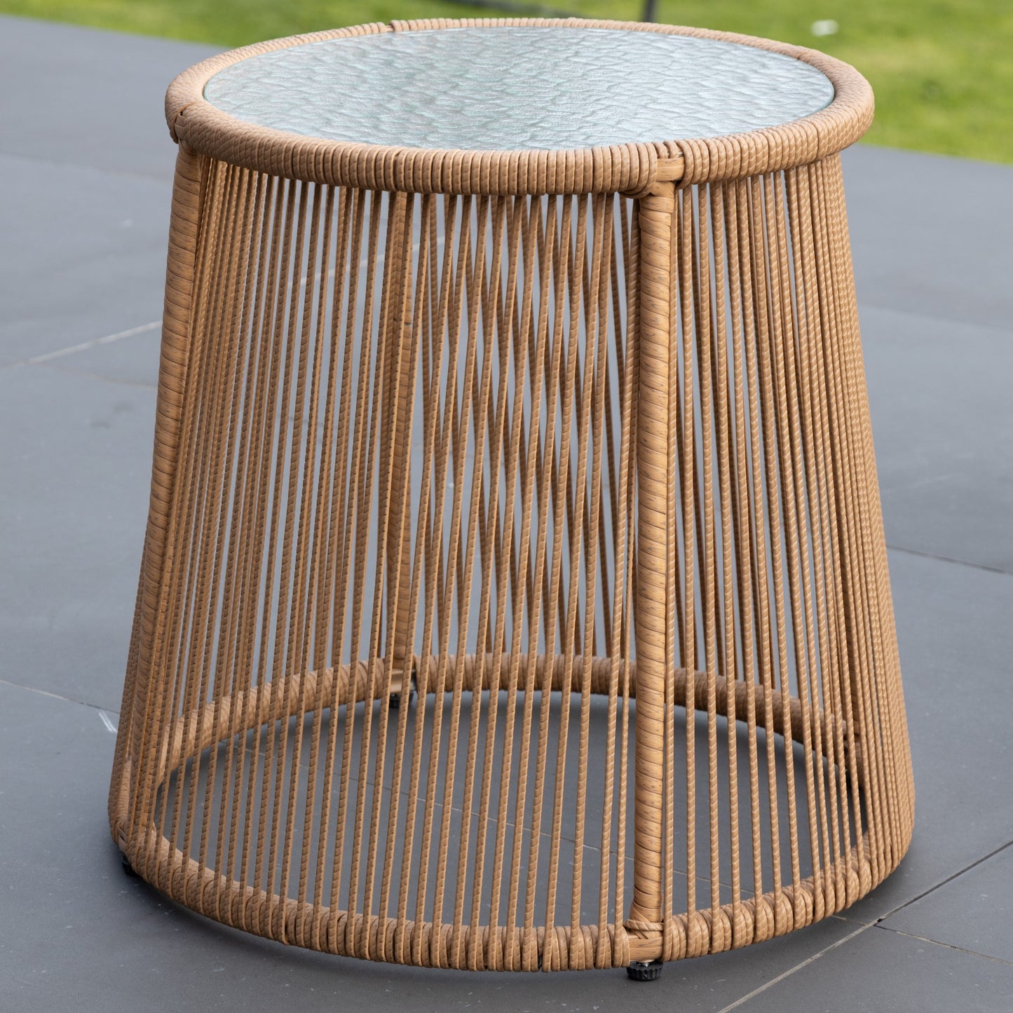 3 Piece Patio Set - Cream on Natural