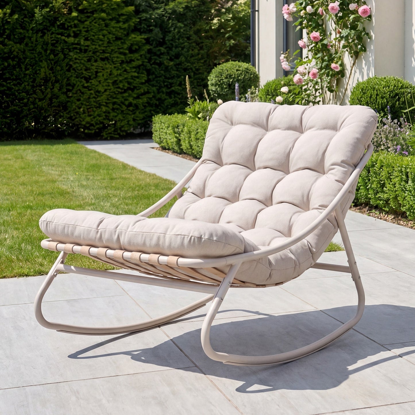 Softrock Outdoor Rocking Chair - Oatmeal