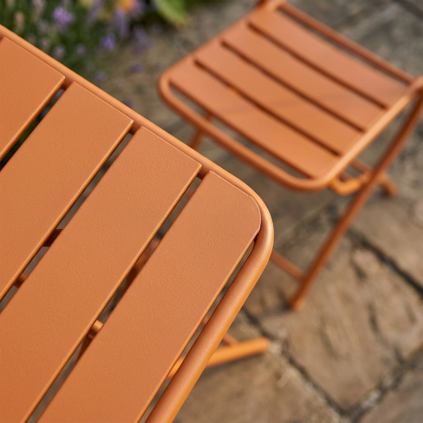 Colourways Vibrant Folding Patio or Balcony Set - Orange
