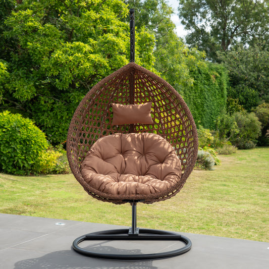 Large Single Egg - KD8 - Brown on Brown