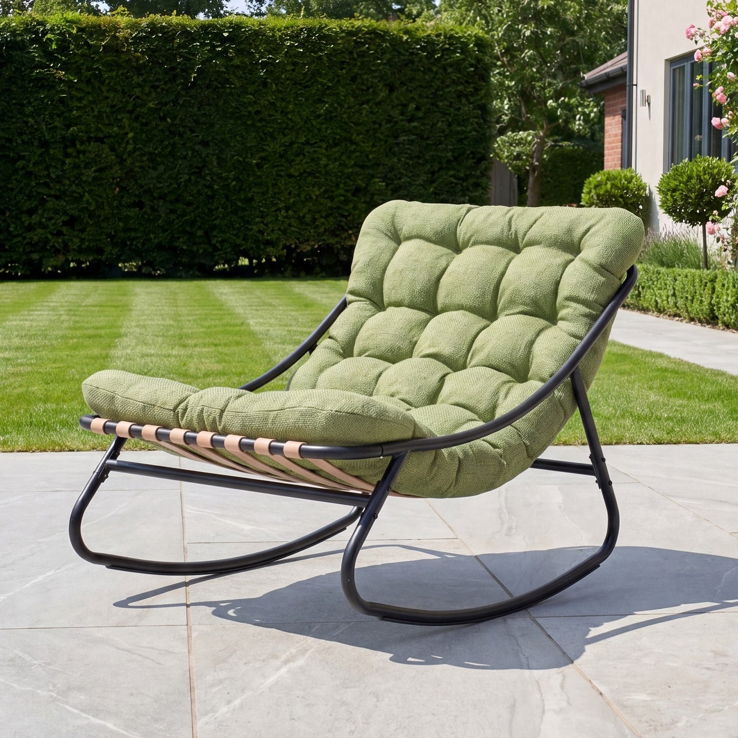 Solace Outdoor Rocking Chair - Green
