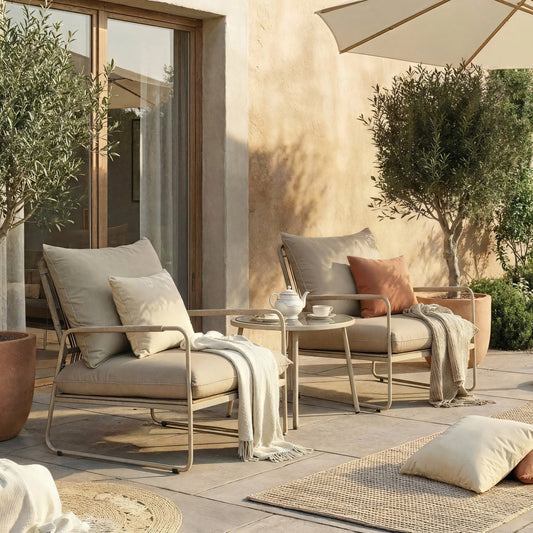 Sorella 2 Seat Patio Conversation Set - Hanging Egg Chair