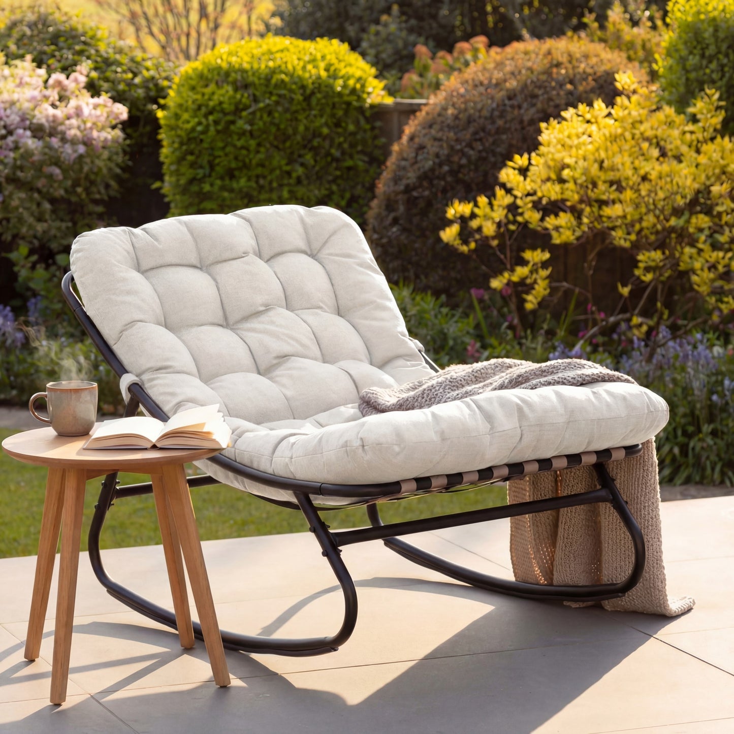 Solace Outdoor Rocking Chair - Beige